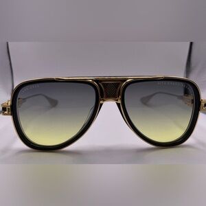 DITA GRAND DECADE  Black Swirl Gold Gradient Sunglasses